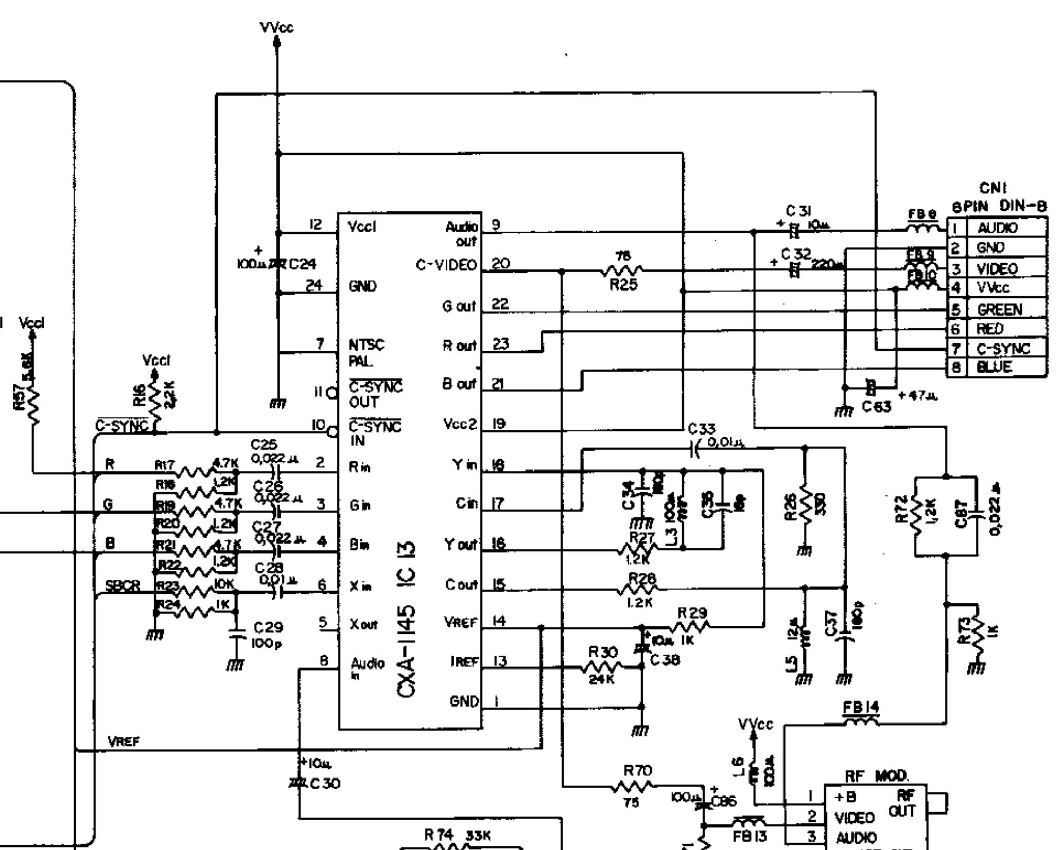 CXA Video Encoder (Sega Mega Drive) - RetroSix Wiki